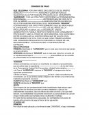 Convenio de Pago Profeco