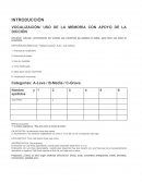 VOCALIZACIÓN/ USO DE LA MEMORIA CON APOYO DE LA DICCIÓN