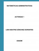 Actividad Matemáticas administrativas ¿Qué es una función y cómo se representa?