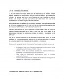 La ley de coordinación fiscal