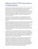 Influencia de las tecnologias de la informacion por Natalia Villanueva