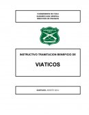 INSTRUCTIVO TRAMITACION BENEFICIO DE VIATICOS
