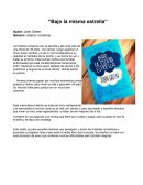 Critica de bajo la misma estrella