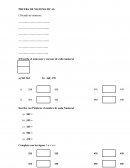 Prueba de matematicas 500 - 600