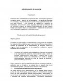 Administración de personal Presentación