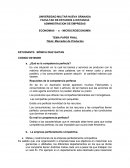 Compretencia perfecta. Mercados de Productos