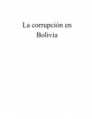 Corrupcion en bolivia