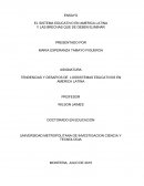 Como es el Ensayo sobre el sistema educativo en América Latina