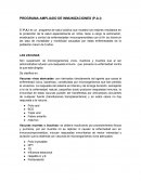 EL NUEVO PROGRAMA AMPLIADO DE INMUNIZACIONES (P.A.I)