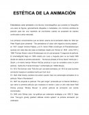 ESTÉTICA DE LA ANIMACIÓN