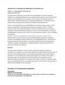 APUNTES DE LA ASESORIA DEL MIERCOLES 29 DE JULIO 2015. TEMA 14. PENSAMIENTO ESTADISTICO