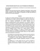 LA GRAN ESTRUCTURACIÓN DIDÁCTICA DE LAS ACTIVIDADES DE APRENDIZAJE
