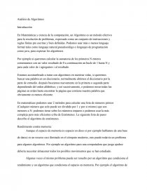 Analizis algoritmos. Página 1