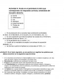 Anota en el paréntesis la letra que corresponda a la respuesta correcta, tomándola del recuadro derecho