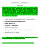 Programa de clausura