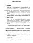 Memoria descriptiva
