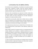 La situación actual de América central