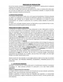 PROCESOS DE PRODUCCIÓN. LA PRODUCCIÓN ARTESANAL