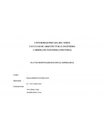Proyecto de Responsabilidad Social Empresarial. Página 1
