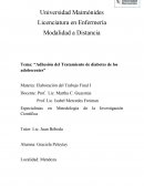 Adhesión del tratamiento de diabetes de los adolescentes