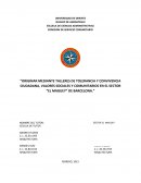 ORIGINAR MEDIANTE TALLERES DE TOLERANCIA Y CONVIVENCIA CIUDADANA, VALORES SOCIALES Y COMUNITARIOS EN EL SECTOR “EL MAGUEY” DE BARCELONA