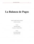Balanza de pagos. Extensión Coscomatepec