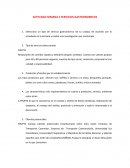 Actividad Servicios gastronomicos