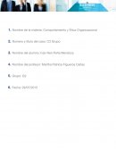 Comportamiento y Ética Organizacional