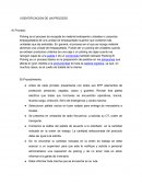 IDENTIFICACION DE UN PROCESO