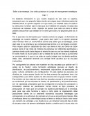 Safari a la estrategia. Una visita guiada por la jungla del management estratégico