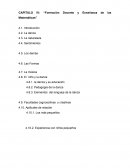 Formación Docente y Enseñanza de las Matemáticas