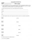 EVALUACION DE MATEMATICAS
