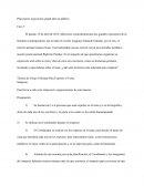 Plan para la exposición grupal ante un público.