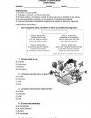 Un ejemplo de Prueba de lenguaje y comunicacion