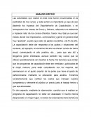 Analisis critico