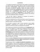 La planeacion ensayo