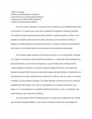 Como esta La Constitución de la República Bolivariana de Venezuela