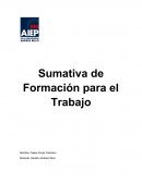Sumativa formacion para el trabajo