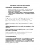 Avtividad de promocion