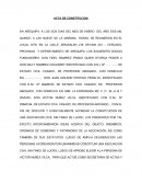 Acta de Constitución: Asociación civil - Estatutos y fines