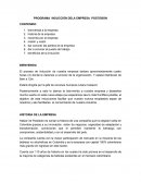 PROGRAMA INDUCCIÓN DELA EMPRESA POSTOBON