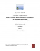 Origen y evloucion de las obligaciones en RD