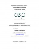 CON INTERVENCIÓN EN LA PRÁCTICA EDUCATIVA