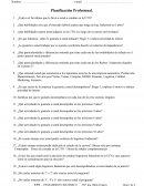 Planificación profesional aspirantes a Ingenieria