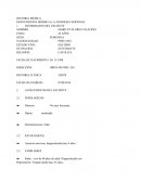 HISTORIA MÉDICA DESNUTRICION DEBIDO A LA ANOREXIA NERVIOSA