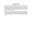 Antecedentes de las agencias de viaje