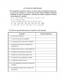 Actividad de aprendizaje. Algebra