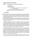 Antecedentes y evolución de los Recursos Humanos