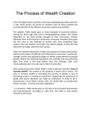 The Process of Wealth Creation