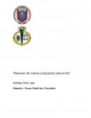Cultura para la paz